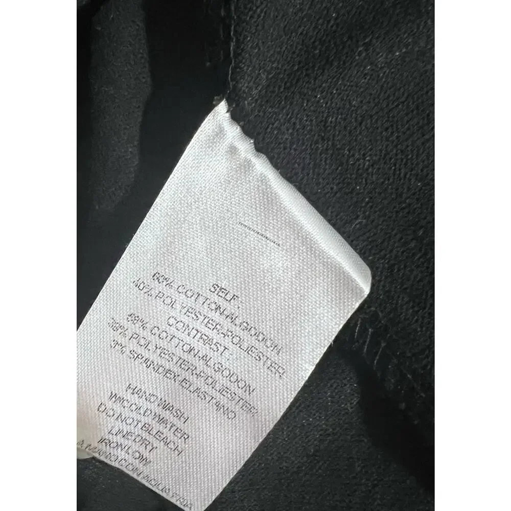 &merci Womens Large Black Hooded Trench Cardigan Cover-Up Beachy Resortwear